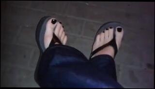 Video 531999904: amateur foot fetish, foot fetish high heels, horny feet, sexy feet, dick feet, black flip flops