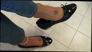 Video 1594528675: shoeplay, tattooed fetish, stockings fetish