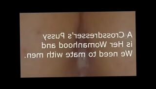 Video 1306604185: transvestite crossdresser, crossdresser cum, crossdresser anal, crossdresser ass, creampie, cream pie cum