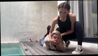 Video 1656189034: lesbian bdsm bondage, lesbian bdsm fetish, milf bdsm bondage, milf lesbian moms, lesbian blonde brunette milfs, lesbian dykes, jeans lesbians, blonde milf hd