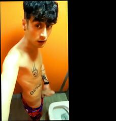 Video 1666134671: twink caught jerking, solo twink jerks, twink piss gay, solo amateur twink, peeing urinal, latino twink jerking, pissing public gay, pissing public toilet, pissing hd, cum