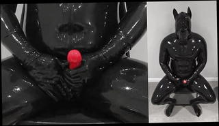 Video 1552860601: latex bdsm, bdsm sex toys, bdsm gay sex, latex wanking, gay bear bdsm, latex cum, latex masturbation, latex puppy, latex hd, fat bdsm