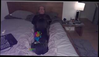Video 1597396573: latex bondage, solo bondage, amateur gay bondage, solo gay male, european male solo
