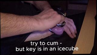 Video 1623170383: fetish solo, cock cage cum, big cock solo cum, solo big dick cum, cum fetish amateur, solo male big cock, big swollen cock, balls