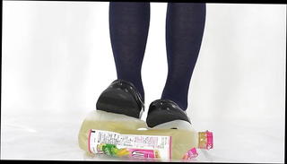 Video 1223923601: oiled girl, oil bottle, straight girl, girl crush, woman shoes