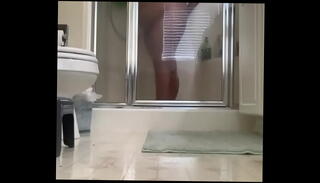 Video 1131072185: fucking fat bitch, takes shower fucks