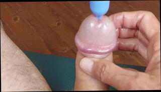 Video 1597664825: closeup solo, bukkake solo, solo amateur cum, closeup vibrator, urethra cum
