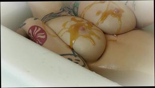 Video 879972103: milk fetish, solo milking, amateur solo big tits, ass big tits solo, big boobs milk, women milk, milk butt, solo female big tits, milk honey, milk bath, sensual milking, bathtub fetish, solo tattooed, curvy fetish