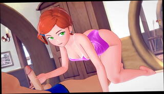 Video 1610511055: anime toon, hentai toon, hentai animations style, anime doggy style, doggy style redhead