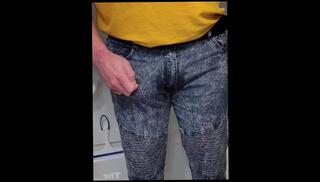 Video 1586549873: pissing peeing fetish, solo pee fetish, solo piss masturbation, amateur piss fetish, piss pee jeans, pissing peeing wetting, condom pee, condom pop, solo male pee, pissing masturbating cumming, pee pants, pee filled