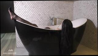 Video 1577394083: milf feet solo, amateur milf feet, solo female feet, brunette milf solo, mistress teases, legs mistress, black mistress, milf romantically, bath tease, fishnet tease