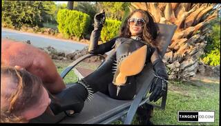 Video 1665377711: latex fetish goddess, femdom goddess worship, bondage domination bdsm, femdom girls dominate, femdom boots worship, femdom dominate guy, domination submission, dominant lady, girl dominates two, leather fetish girls, dominant straight guy, one dominant, domination hd, brunette goddess