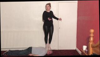 Video 1617911123: femdom feet, sexy feet high heels, sexy feet legs, amateur femdom, femdom face trample, trampling slave, slave dance, shoe slave, slave head, british femdom, old feet, young femdom