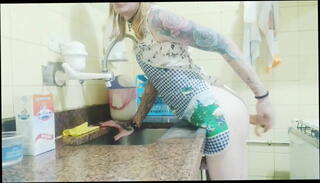 Video 1598736885: shemale tranny sissy dildo, travesti dildo, tgirl dildoing, kitchen dildo, tranny shemale trans
