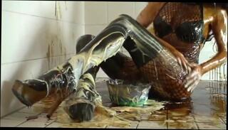 Video 1088392104: sugar baby, foot fetish high heels, latex foot, latex shower, honey girl, sweet girl