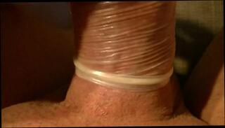Video 1664924321: condom masturbation, condom cum, gay man handjob