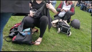 Video 790878204: latex teen, spandex girl, black college girl, cute ass