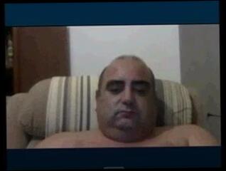 Video 197391201: daddy bear wanking, webcam wank, handjob wank, gay daddy bear, spanish webcam