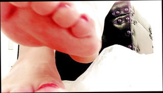 Video 1569716071: feet oil massage, sexy foot massage, hot foot massage, latex foot, straight massage