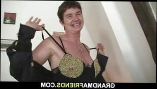 Video 1176822501: granny grandma, granny 3some, granny lingerie, granny two men, granny friend, straight friend