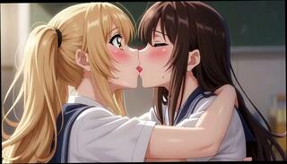 Video 1664834105: anime manga 3d, 3d toons, naughty lesbian, college lesbian, pussy licking, tits play