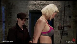 Video 1598894985: claire adams, bdsm rope bondage, lesbian rope bondage, gagged lesbian slave, bdsm fetish slave, big tits lesbian slave, rope hogtie, bound blonde whipped, pain slave bdsm, rough rope bondage, lezdom slave, dyke whipped, bizarre bondage, bound tight