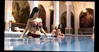 Video 1623150334: cartoon, girl topless, sauna girls