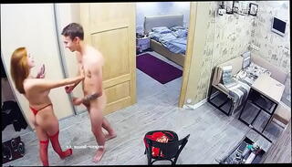 Video 1593627715: couple licking, red lingerie teasing, redhead teasing