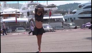 Video 834361304: lesbian femdom, femdom fetish, babe foot, public femdom, bare foot, brunette femdom, femdom hd, babe public flashing
