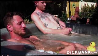 Video 1619450164: dom jerks, gay dom, piercing fetish, fetish handjob, fetish masturbation, tattooed dom, dom big, cock fist, one ball, big balls bouncing, one cock two, strokes two cocks, jerking outdoor