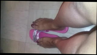 Video 824803601: feet straight, ebony feet, black feet