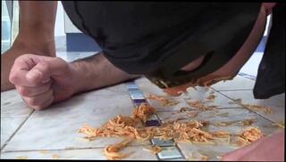 Video 1606873174: foot fetish femdom, mistress slave, girl foot, ebony foot, kitchen slave, black lady