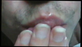 Video 1571221751: worship fingering, hand fetish sucking, worship licking, worship gay, nails biting fingers