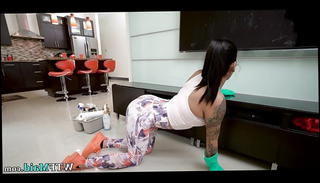 Video 714445101: sexy maid cleaning, sexy latin maid, sexy straight, kitchen maid