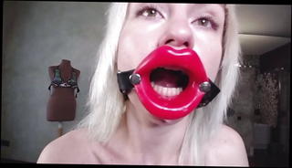 Video 1470048801: dildo deep throat gagging, deep throat gagging cam, gags deep throats big, straight dildo, gag lips, mouth gag, blonde big dildo
