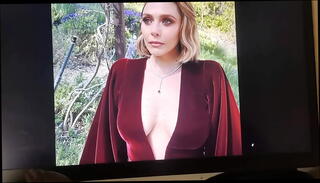 Video 1500060485: elizabeth olsen, semen bukkake, cum bukkake, masturbation bukkake, cum tributo