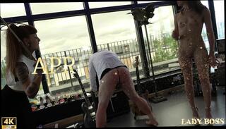 Video 1656401541: femdom mistress humiliation, femdom fetish humiliation, femdom spanks whips, whipping punishment, submissive punished, femdom hard whipping, threesome punish, mistress cunnilingus, lady punished, punishment amateur, straight punished, punished very hard, boss punishes, tattooed submissive, punishment hd