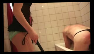 Video 1159504685: femdom foot worship, facesitting foot worship, foot femdom trample, femdom whipping, femdom domination, femdom bdsm, girl dominates man, dominates young girl, young girls bathing