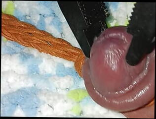 Video 1617045881: bdsm clamped, bdsm fetish, cock clamp, gay bdsm, hd bdsm, cock crush, cock stretching