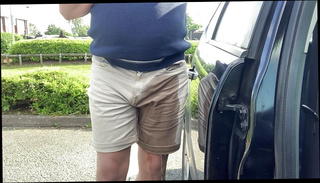 Video 1569106581: crossdresser pee, peeing masturbating, pee gay, amateur pee, public outdoor peeing, stocking pee, pee panties, short pee, muscle crossdresser