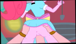 Video 1445588945: girl pied, pinkie pie, pie big, little girl