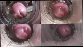 Video 1227087955: gay cumshots closeup, flashlight