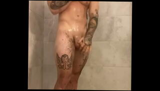 Video 1352520535: hunk shower, gay shower, hung gay, hot hunk