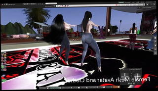 Video 1189700401: cartoon, breasts dancing, big breasts bounce, girl dancing, girl jeans, wearing girl, topless, straight