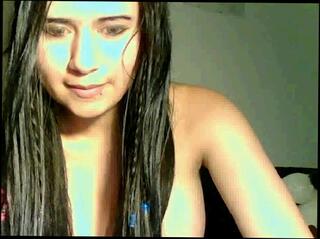 Video 27397904: cute latin teen, latin teen playing, livecam