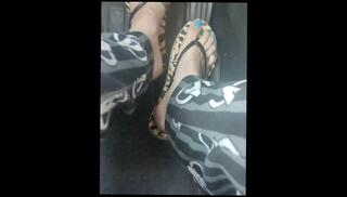 Video 1617114783: feet fetish solo, flip flop feet, fetish pump, barefoot feet, pumped amateur, amateur solo female, wearing flip flops