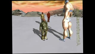 Video 1601353095: 3d anime, giant women