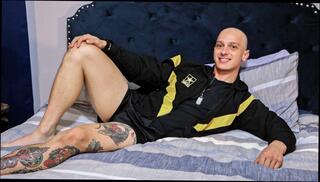 Video 1585520704: gay solo male masturbation, solo military