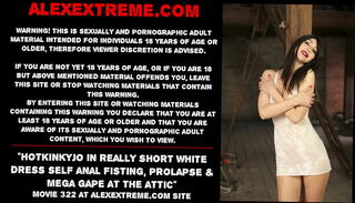 Video 1657036655: anal fisting prolapse, big anal prolapse, gaping, dress self anal fisting, boobs fisting, short fisting, fisting white