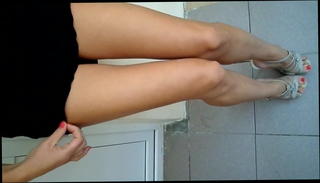 Video 1176710501: pantyhose leg tease, dress pantyhose, teasing straight, teasing tugging